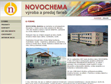 Tablet Screenshot of novochema.sk